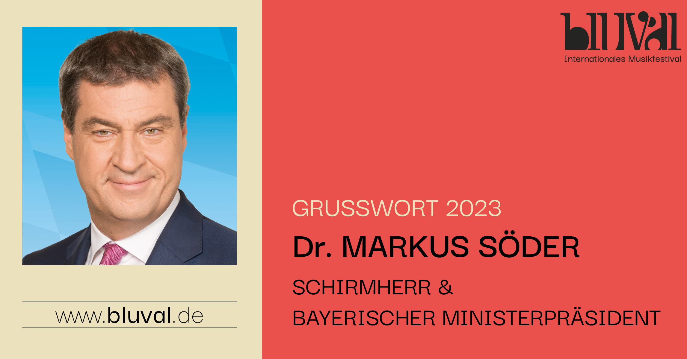 Dr. Markus Söder - Grußwort 2023